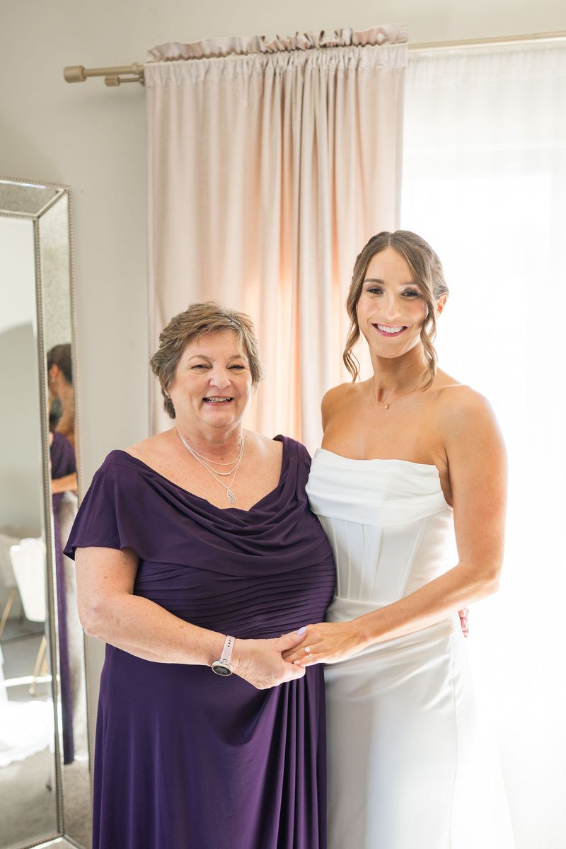 Katie with her mother