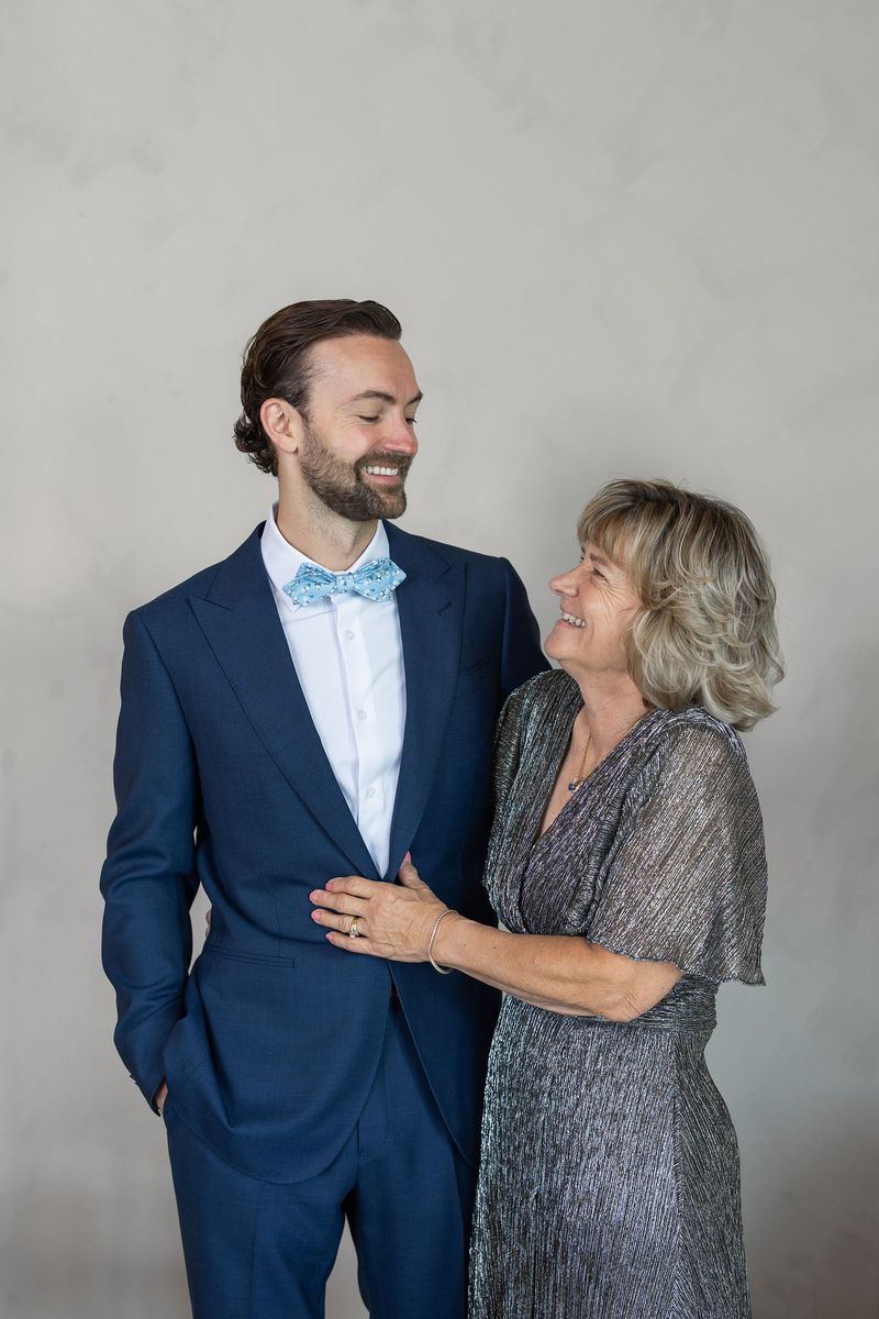Dennis with his mother