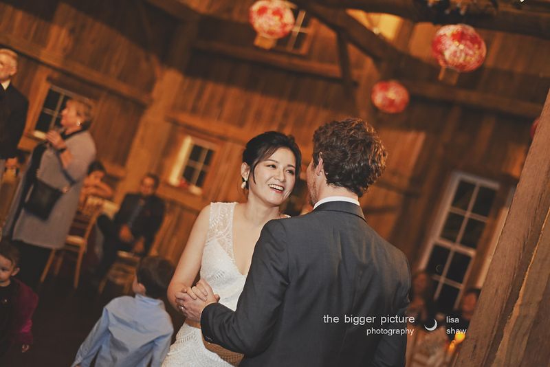 Brian and Yu-ju's first dance in the barn