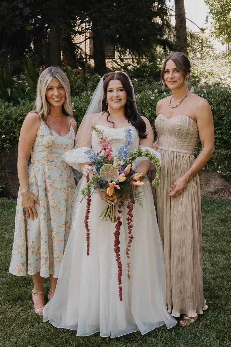 Heather with her bridesmaids