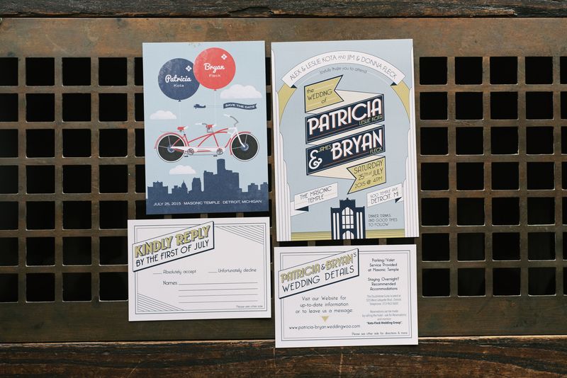 Patricia and Bryan's invitation suite