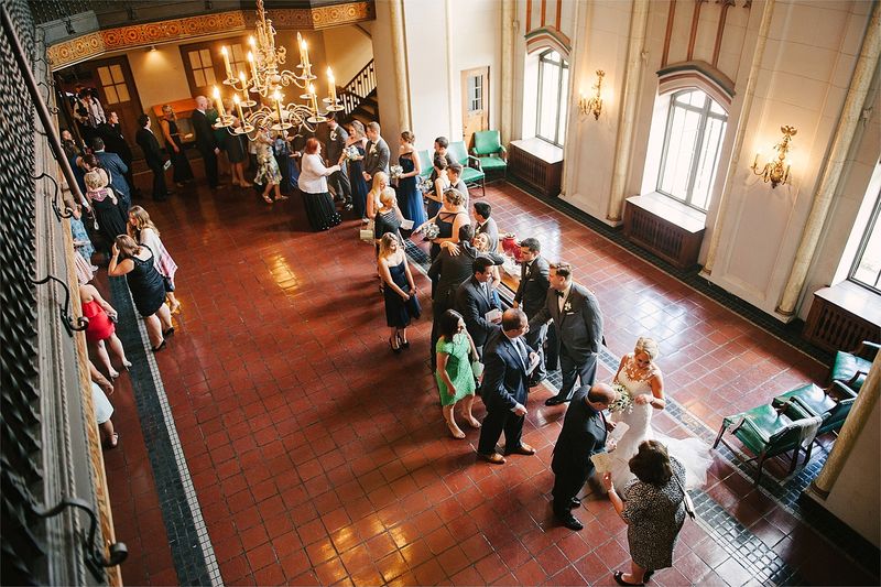 The receiving line seen from the balcony