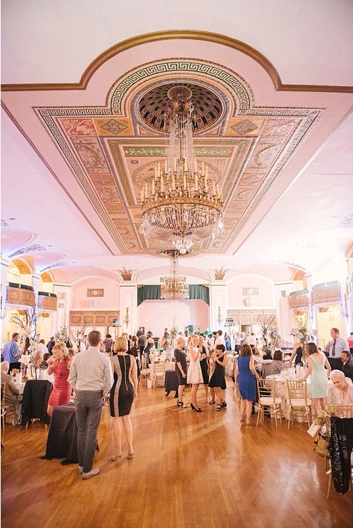 The ballroom chandelier